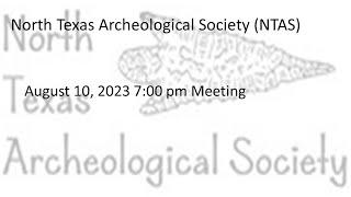 NTAS 08.10.2023 Dr. Gus Costa "The Nighthawk Bison Jump: Initial Results from 2022 Test Excavations"