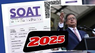 Oficial ‼️ PRECIOS SOAT motos 2025 | BAJÓ