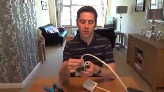 How To install a CAT6 Network Faceplate Socket & RJ45 Plug using soild core cable.