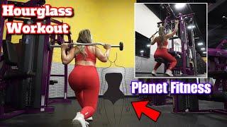 BUILD AN HOURGLASS SHAPE WORKOUT AT PLANET FITNESS | SAAVYY