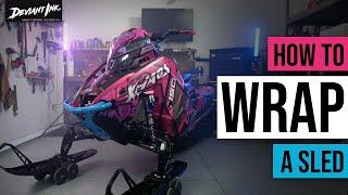 How To Install A Snowmobile Wrap - Sled Decals Installation Tutorial