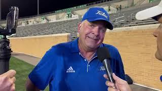 TU coach Kevin Wilson reacts to loss to North Texas