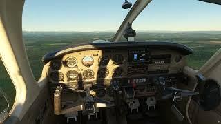 Flying Piper PA28-181 for the first time