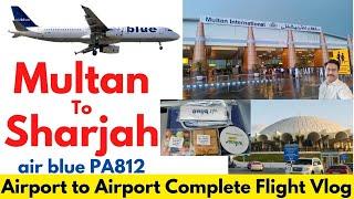 Air Blue Flight | Multan to Sharjah| Air Blue in Flight Menu