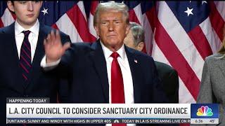 LA city council to consider sanctuary city ordinance