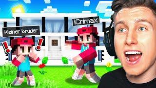 Mein KLEINER BRUDER zieht in MEIN HAUS! (Minecraft YouTuber Insel)