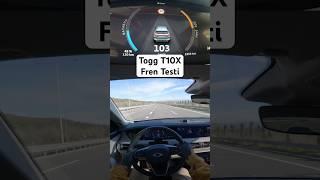 1013 TOGG T10X - Fren Testi #shorts #braketest #togg