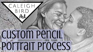 Custom Portrait Drawing Process