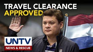 Travel clearance patungong The Netherlands at Japan, isinumite ni Rep. Duterte