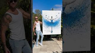 Ashvin Harrison Artist Painting The Blue Butterfly Ballerina I Wild Splatters #art #drawing