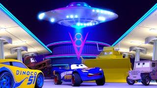 Cars Toons ️Fabulous Lightning McQueen Tractor Mania 2 UFO Stampede