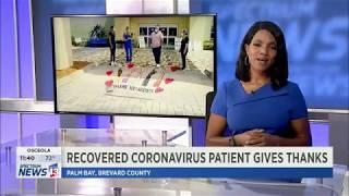 Recovered Coronavirus Patient Gives Thanks-Health First featured on Spectrum News 13 on May 12, 2020