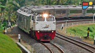 MASINIS MENYAPA RAILFANS - Kereta Api Meliuk di Tikungan Cantik Kalimenur