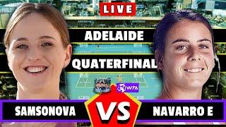 LIVE: L. Samsonova vs E. Navarro • Adelaide International 2025 #Navarro #Samsonova #tennis