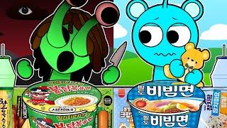 Incredibox Sprunki - Vineria VS Sky Convenience Store GREEN BLUE MUKBANG | Incredibox Animation