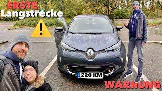 220 KM, 7 Grad Celsius - Renault ZOE R110  Herbst Road Trip - Geht es mit einer Akku Ladung 41kWh ??