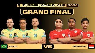 GRAND FINAL | FIFAe WORLD CUP 2024 : BRAZIL VS INDONESIA | eFOOTBALL CONSOLE