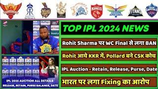 IPL 2025 - 8 Big News for IPL on 28 June (Rohit Sharma, Pollard in CSK, IND vs SA, IPL Auction News)