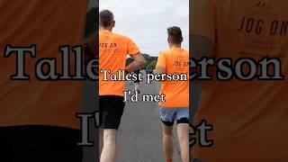 I took a 6'8 (2.03m) man to parkrun #5K #run