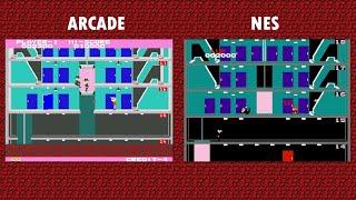 Arcade Vs NES - Elevator Action