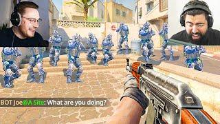 can a CS:GO pro beat 10 CS2 bots on hardest difficulty… (1v10)