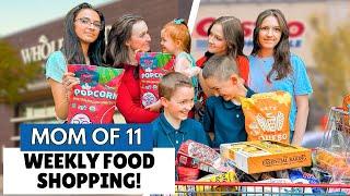 HUGE GROCERY HAUL WITH 10 KIDS! COSTCO & WHOLE FOODS