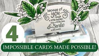 4 Impossible Cards made Possible! New Shaped Designs