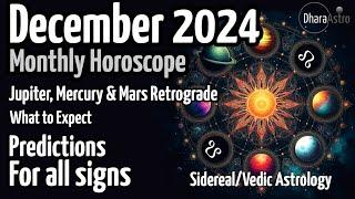 Horoskop na grudzień 2024 | Miesięczne prognozy | Astrologia wedyjska