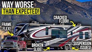 RV Frame Flex, BROKE Slide, Suspension, Floor & More! WE TELL ALL!