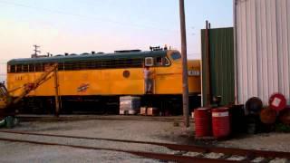 CNW EMD F7 411 now heads into the barn IRM