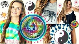 DIY: Cool & Easy T-shirt Ideas for Summer!!  | Jessica Reid