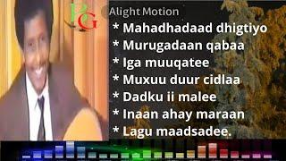 Heesta:- Moogiye jacayl waa maxay? codkii Saalax Qaasim with lyrics