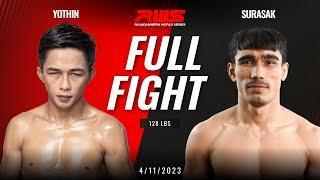 FULL FIGHT l Yothin vs. Surasak l โยธิน vs. สุรศักดิ์ l RWS