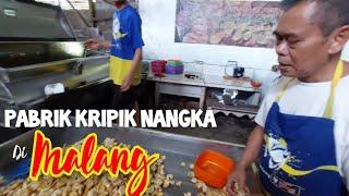 Proses Pembuatan keripik nangka dan salak di Malang