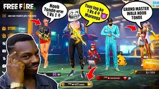 Pro Girls call me Grandmaster wale Noob  आजा 1 vs 4 में - Garena Free Fire