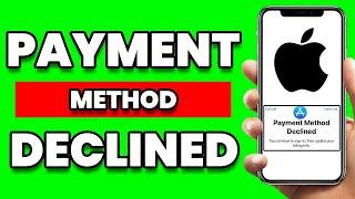 How To Fix | Payment Method Declined Tap Continue To Sign In Then Update Your Billing Info | 2024