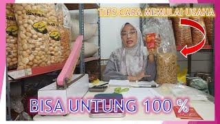 TIPS CARA MEMULAI USAHA || PELUANG BISNIS SNACK KERIPIK USUS JUAL 15rb an