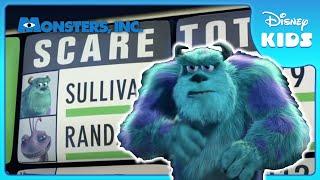 Can Sulley Break the Scare Record?   | Monsters, Inc. | Disney Kids