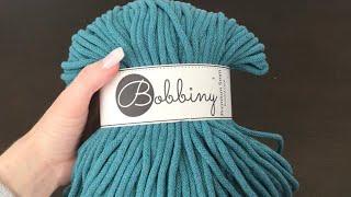 Bobbiny yarn, Teal, Premium 5mm, Braided Cord