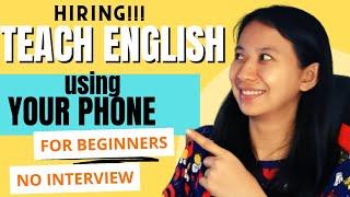 Teach English Online Using Your Phone I Earn up to Php 190 per hour I ESL Teaching