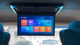 Eidada 17.3 inch car roof mount android mp5 monitor for Mercedes Benz