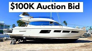 Smoke Damaged 50' Prestige Affordable Luxury Auction  | Harbor Yacht Tours