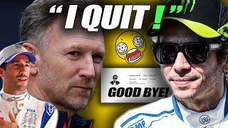 ALL SHOCKED INSANE Redbull Team Boss Horner BIG ANGRY to Ricciardo, Finally Valentino Rossi QUIT WEC