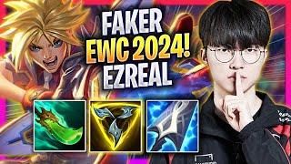 FAKER TRIES EZREAL MID IN MIDDLE EAST SOLOQ! EWC 2024 - T1 Faker Plays Ezreal MID vs Katarina!