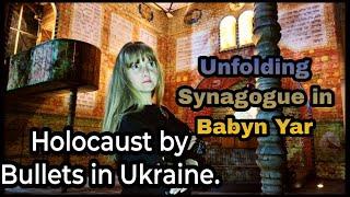 Holocaust by Bullets in Ukraine. Unfolding Synagogue in Babyn Yar. Kyiv During War.