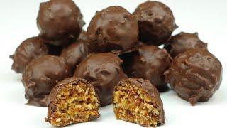 15 Minute Healthy Chocolate Truffles | No Bake