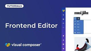 Visual Composer Website Builder Frontend Editor Tutorial