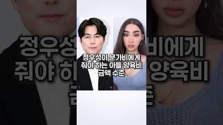 정우성이 문가비에게 줘야 하는 아들 양육비 금액 수준