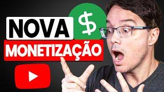 MUDANÇA NO YOUTUBE! NOVA MONETIZAÇÃO FICA MAIS FÁCIL