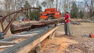 BEAUTIFUL Red Cedar on the Wood Mizer LT10!